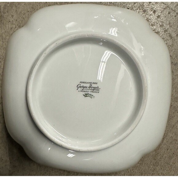 Georges Boyer Limoges France Porcelain Chinoiserie Asian Serving Bowl 6 1/4" - Picture 4 of 7